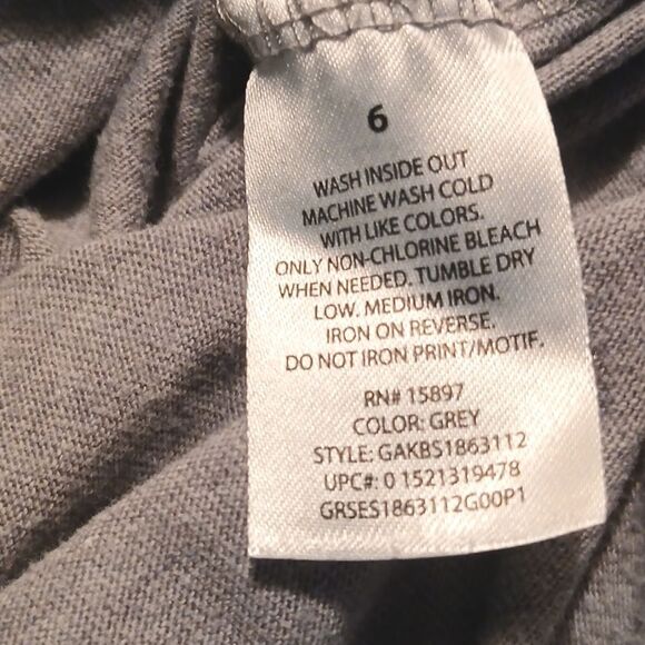 ⭐️5/$25 SALE 365 KIDS Garanimals Boys Dinosaur "ROAR" Tshirt SIZE 6, GRAY/BLACK - Picture 6 of 6